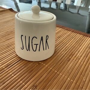 Rae Dunn White Sugar Canister